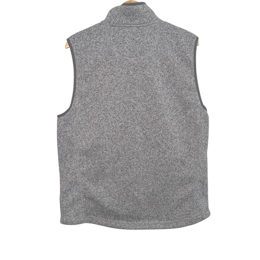 L.L. Bean men’s gray sweater fleece vest size large - Picture 5 of 7